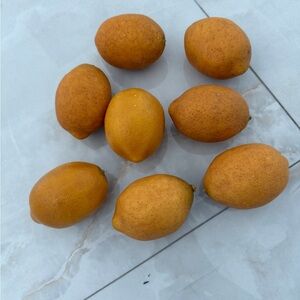 8 Real Looking Artificial Lemons for Decor